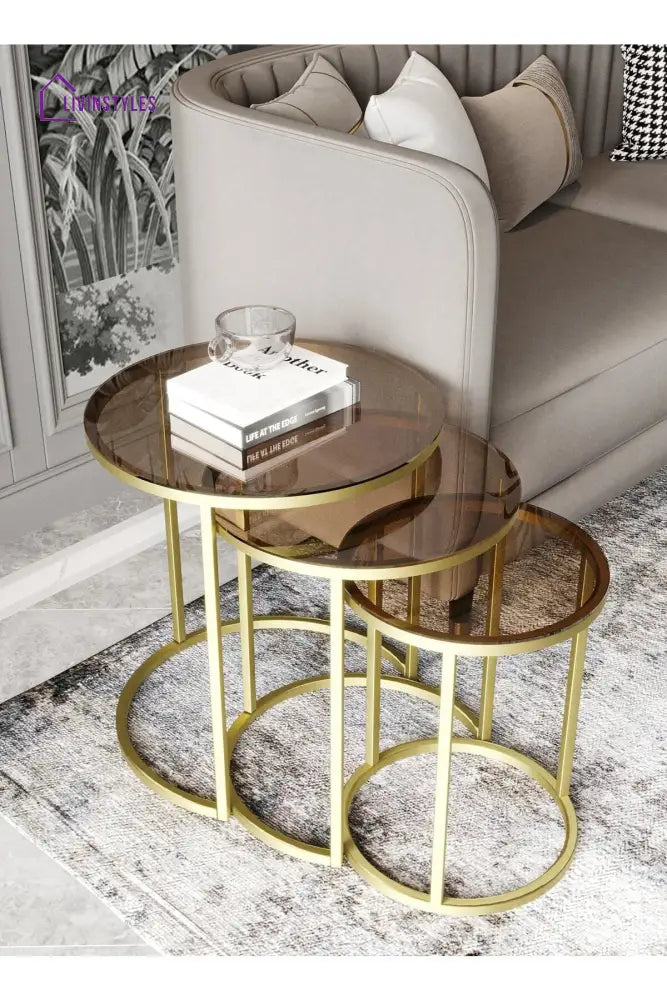 Abhay Side Table For Living Room - Set Of 3