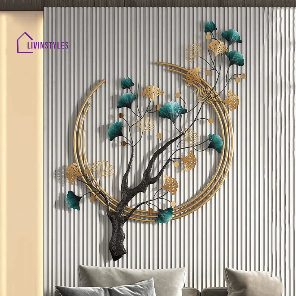 Abhijit Half Moon Tree Metal Wall Art