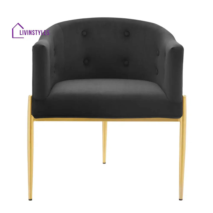 Abhinav Living Room Chair- Black