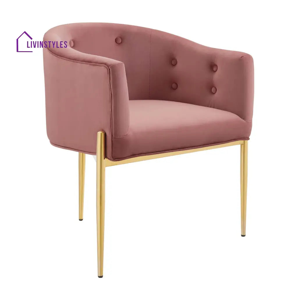 Abhinav Living Room Chair - Pink