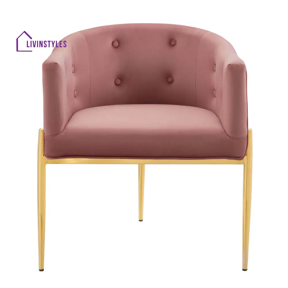 Abhinav Living Room Chair - Pink