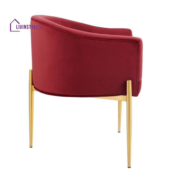 Abhinav Living Room Chair - Red