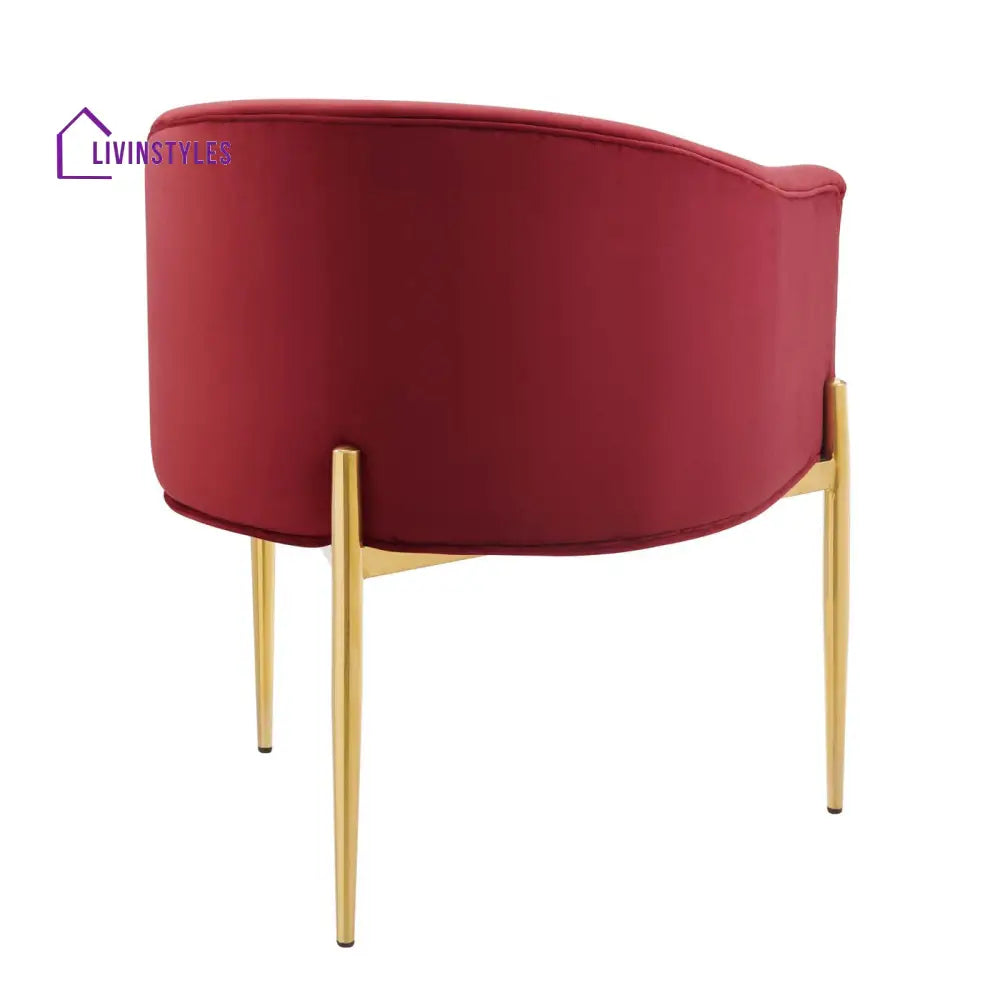 Abhinav Living Room Chair - Red