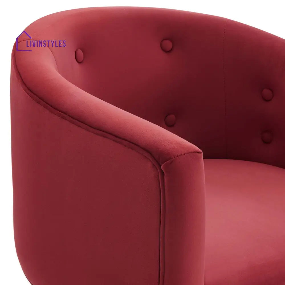 Abhinav Living Room Chair - Red