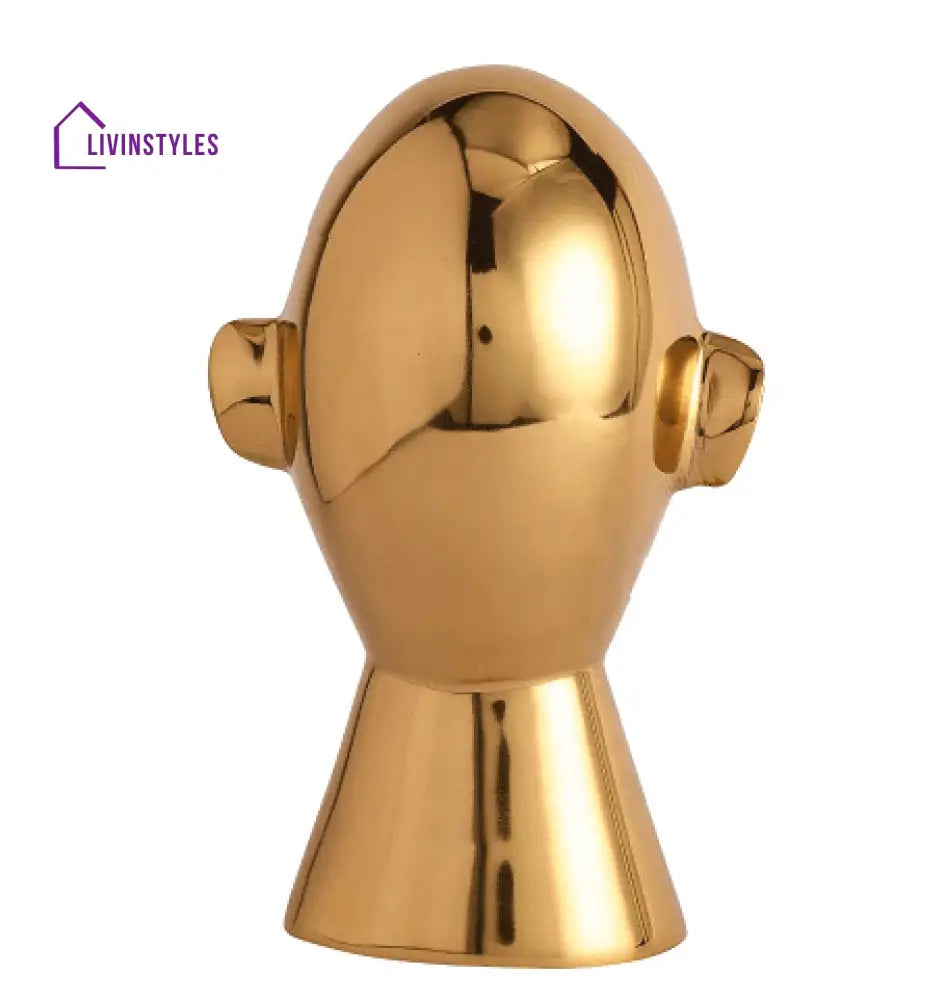 Abstract Head Decorative Gold