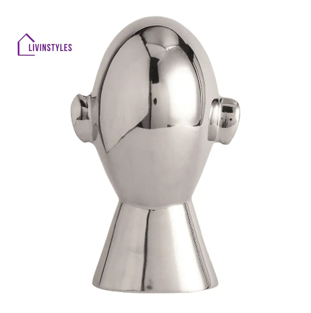 Abstract Head Decorative Silver