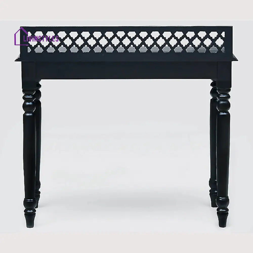 Adhira Black Wooden Study Table