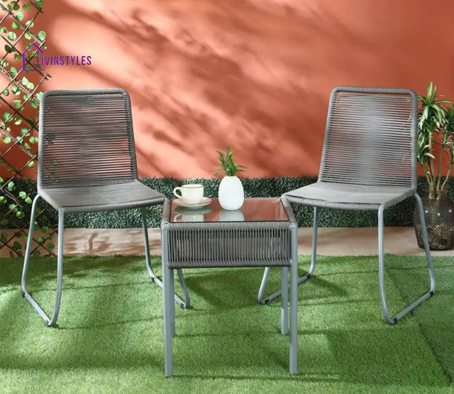 Adison Rope Patio Set (Dark Grey)