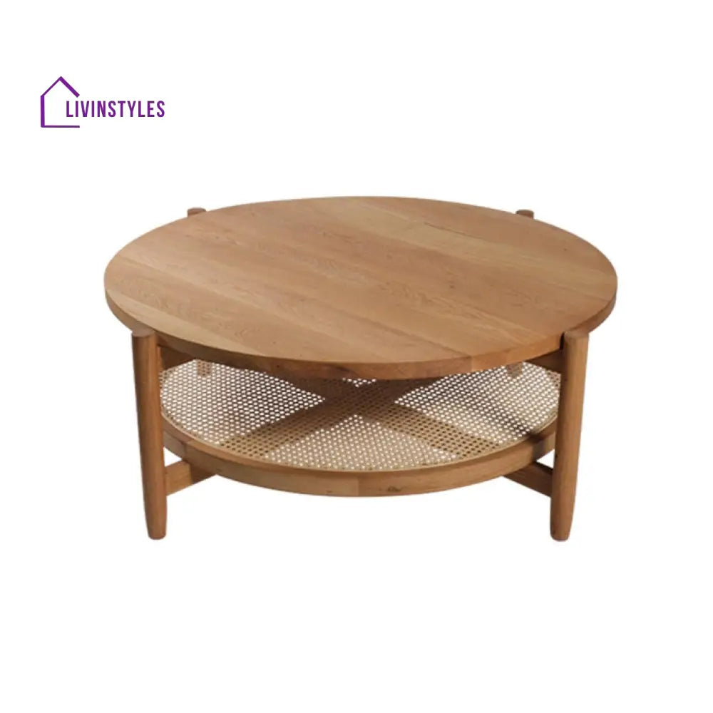 Aditi Solid Wood Rounded Coffee Table