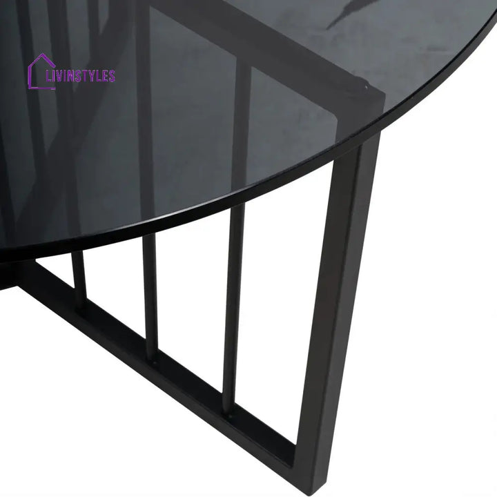 Aditi Striped Elegance Coffee Table Designer Tables