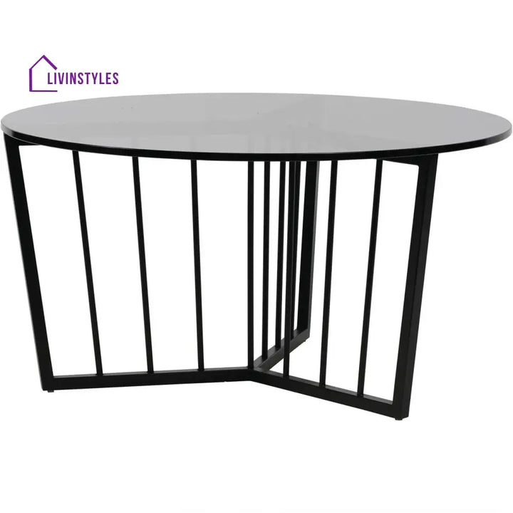 Aditi Striped Elegance Coffee Table Designer Tables