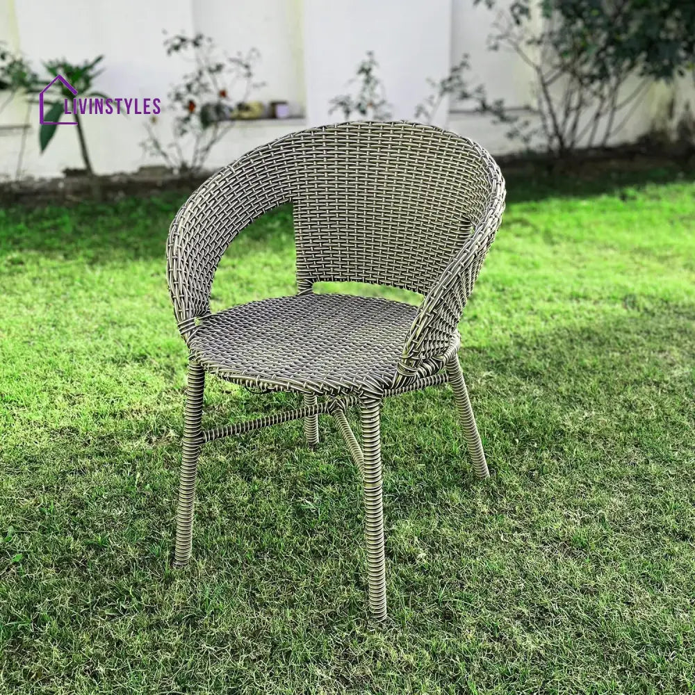 Adrista Wicker & Iron Outdoor Chair