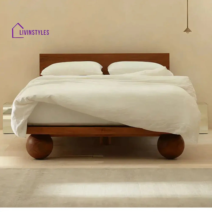 Agneta Solid Wood Bed