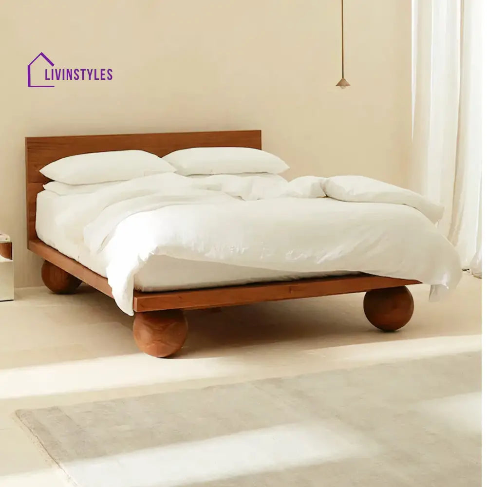 Agneta Solid Wood Bed