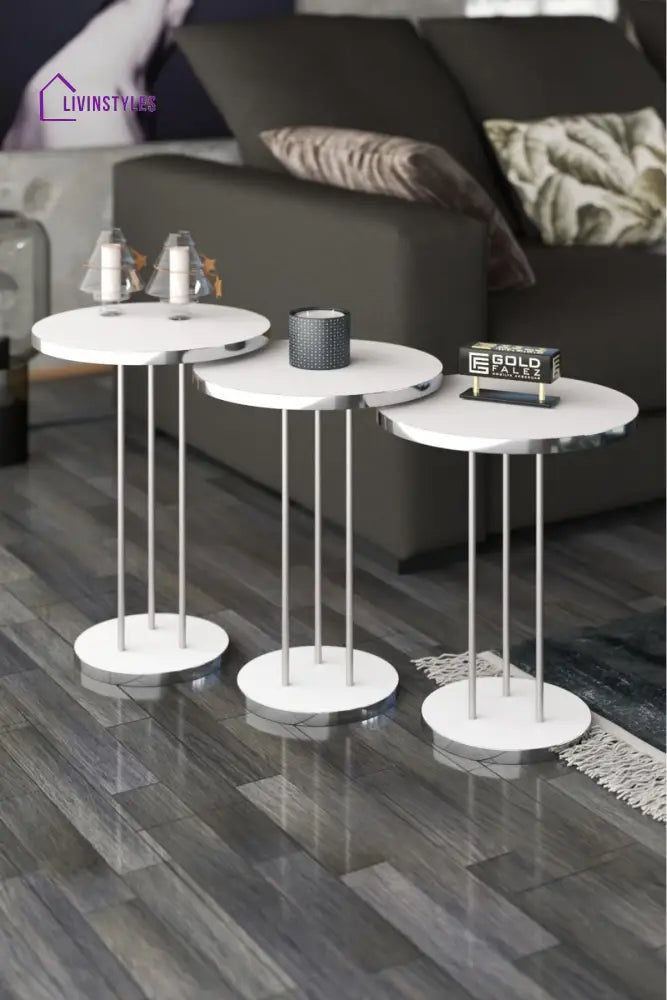 Agni Side Table For Living Room - Set Of 3