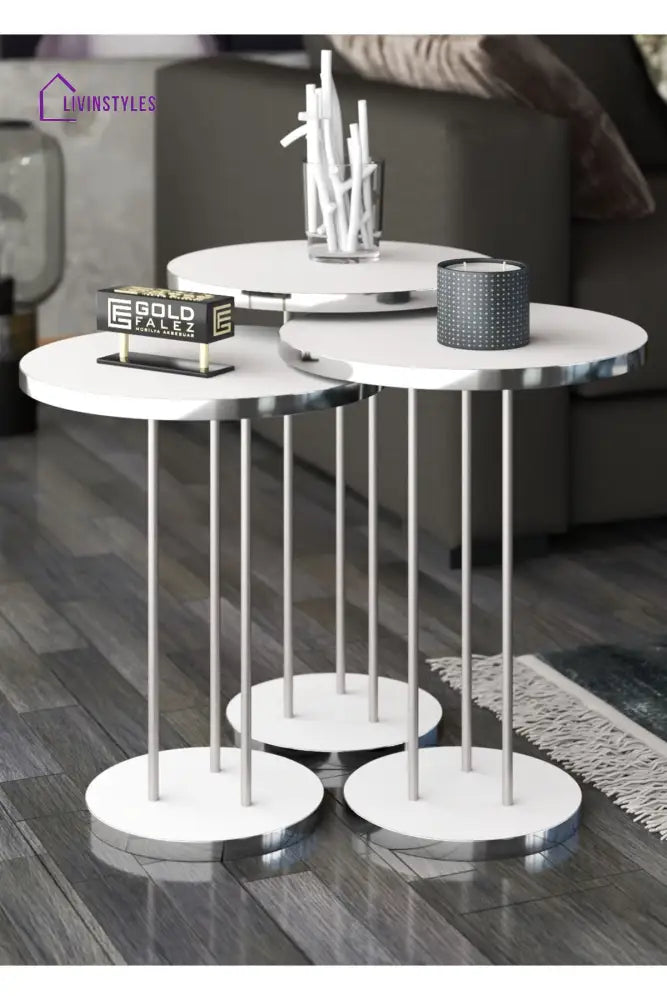 Agni Side Table For Living Room - Set Of 3