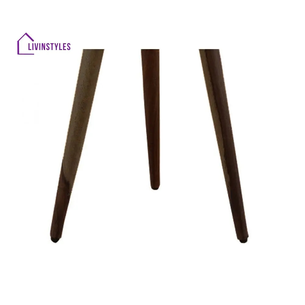 Aishani Solid Sheesham Wood Tripod End Table | Stool Side Corner Sofa (Walnut)