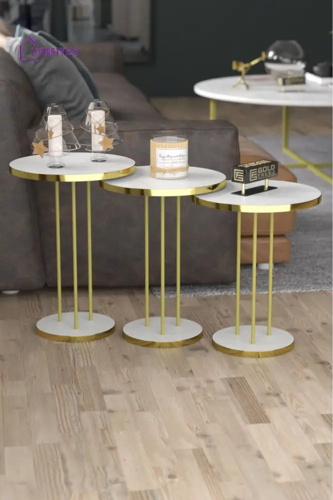 Ajit Side Table For Living Room - Set Of 3