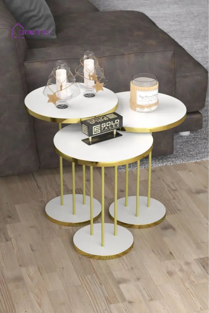 Ajit Side Table For Living Room - Set Of 3