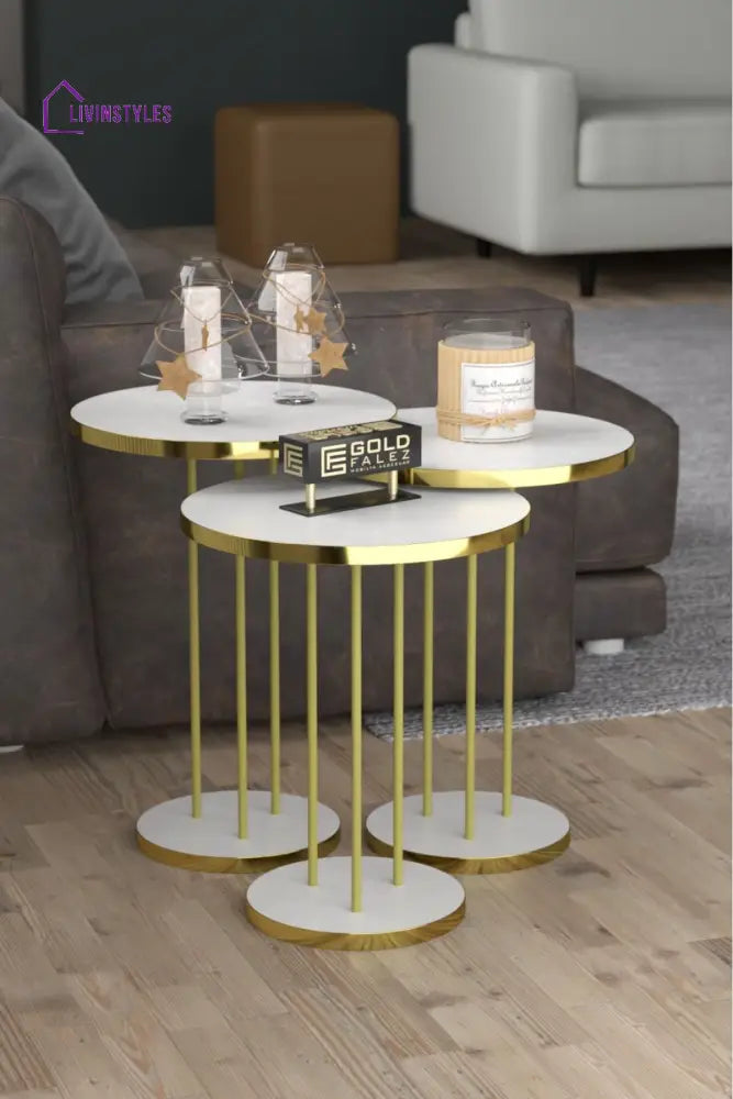 Ajit Side Table For Living Room - Set Of 3