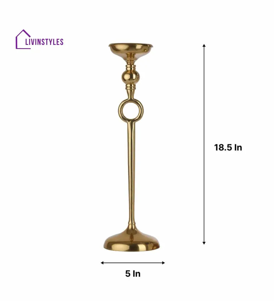 Ajna Gold Large Pillar Holder