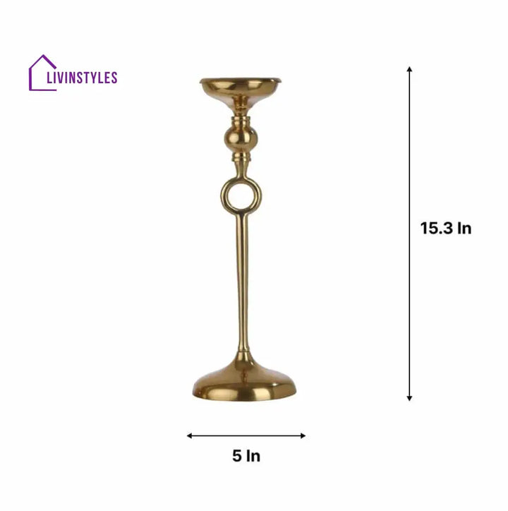 Ajna Small Gold Pillar Holder