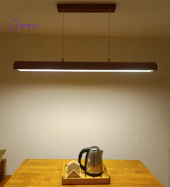 Alba 48 Brown Wooden Led Hanging Lamp Lamps