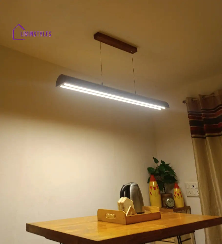 Alba 48 Brown Wooden Led Hanging Lamp Lamps