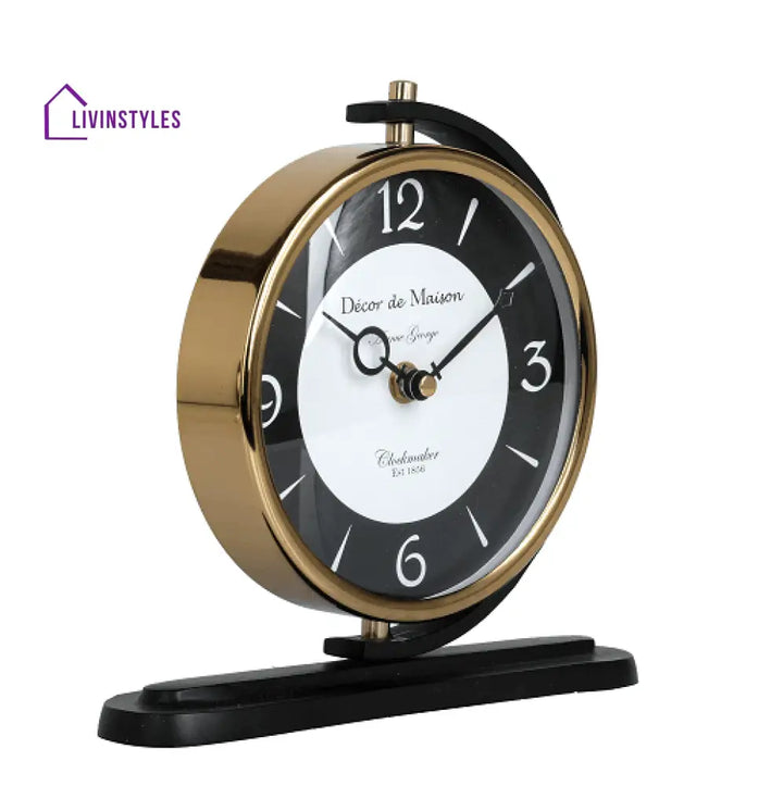 Aleksi Table Clock Black