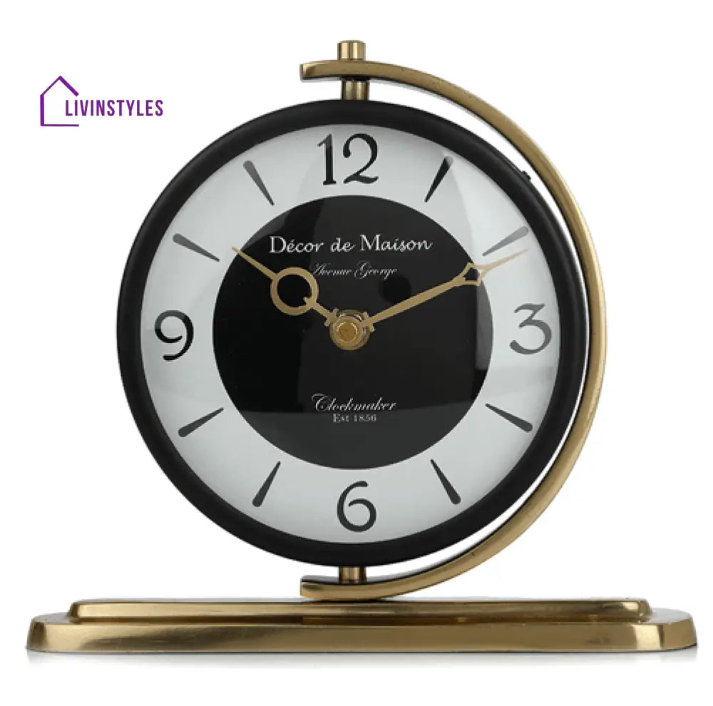 Aleksi Table Clock Gold