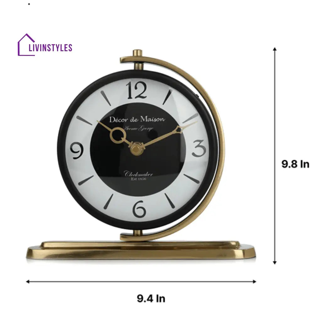 Aleksi Table Clock Gold