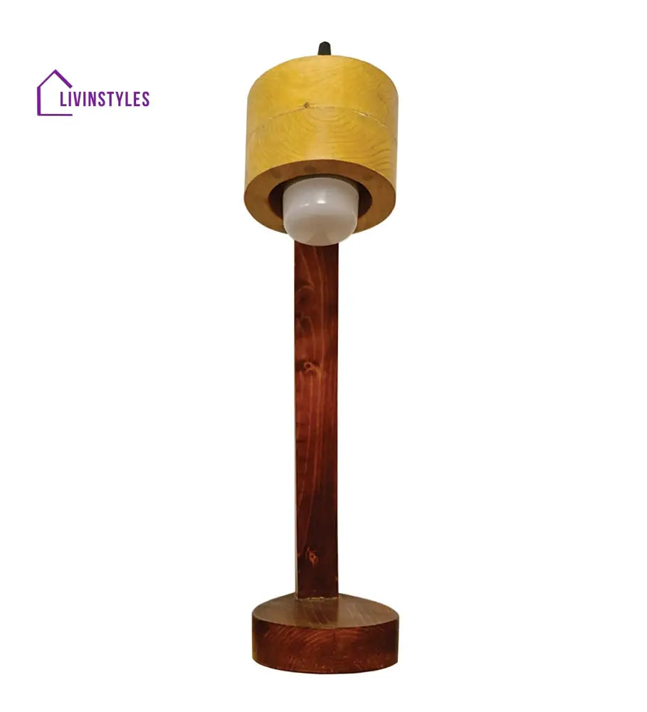 Alice Brown Wooden Table Lamp Lamps