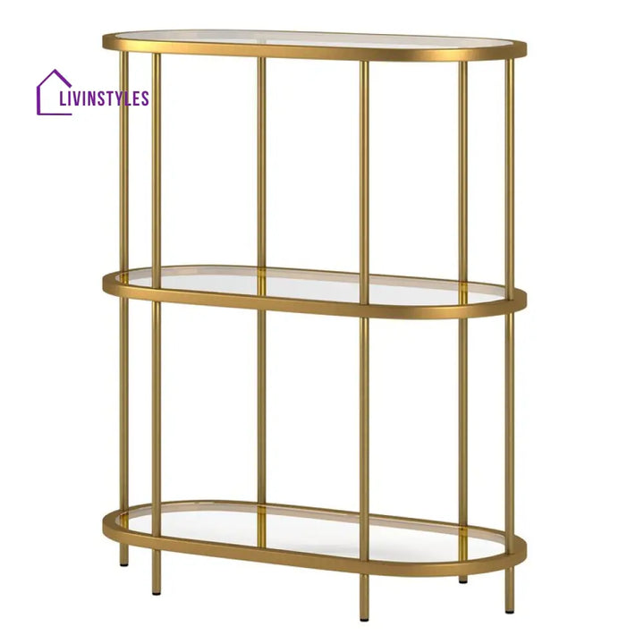 Alka Metal With Glass Top Bookshelves