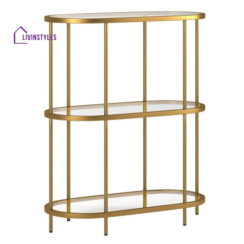 Alka Metal With Glass Top Bookshelves