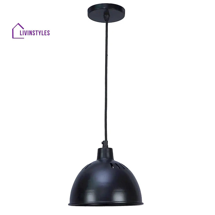 All Black Metal Hanging Light By Ss Lightings Lamp