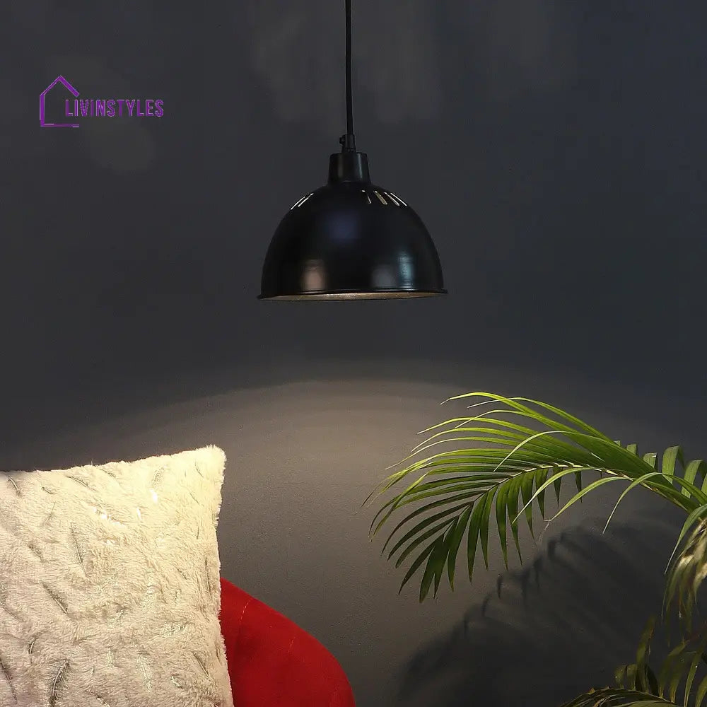 All Black Metal Hanging Light By Ss Lightings Lamp