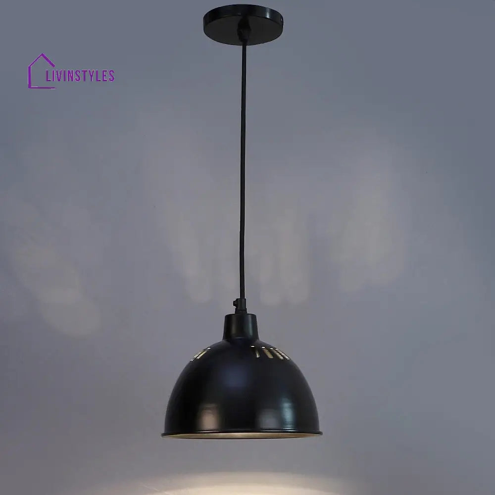 All Black Metal Hanging Light By Ss Lightings Lamp