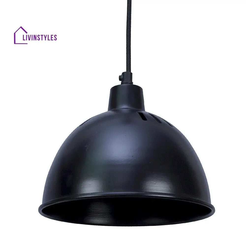 All Black Metal Hanging Light By Ss Lightings Lamp