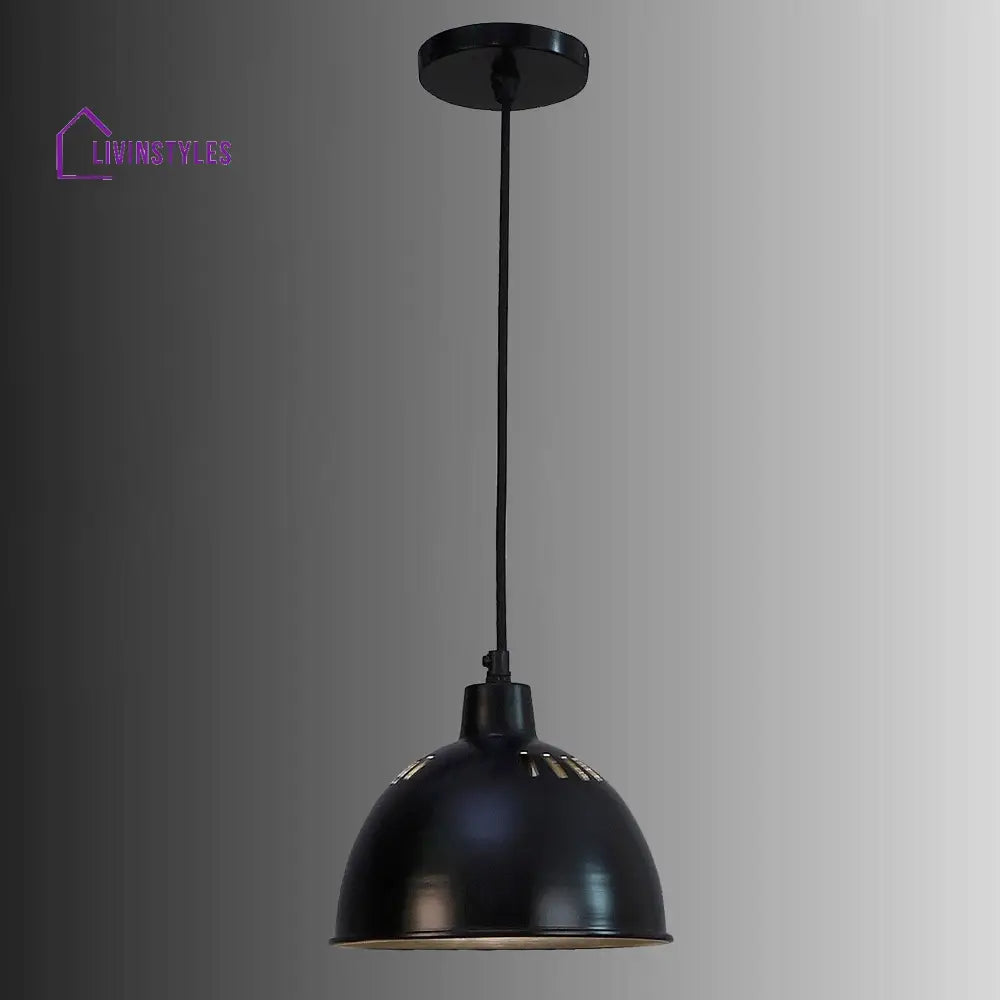 All Black Metal Hanging Light By Ss Lightings Lamp