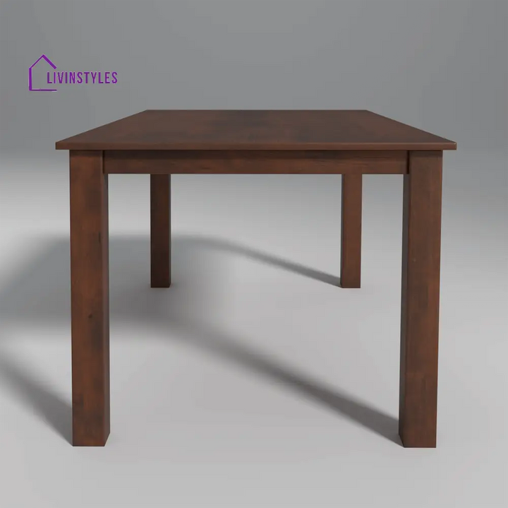 Alla Mango Wood 6 Seater Dining Set In Walnut