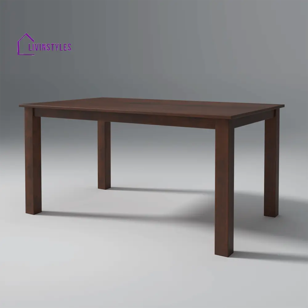 Alla Mango Wood 6 Seater Dining Set In Walnut