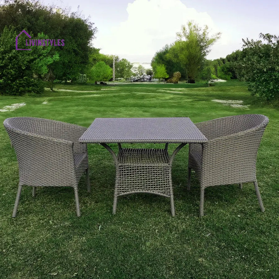 Allenna 2 Seater Wicker & Iron Outdoor Set