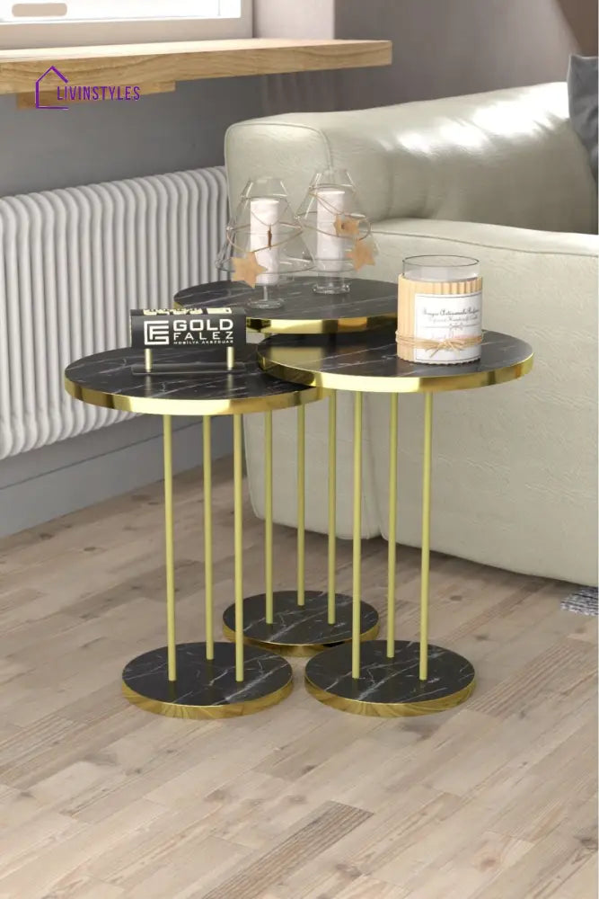 Alok Side Table For Living Room - Set Of 3