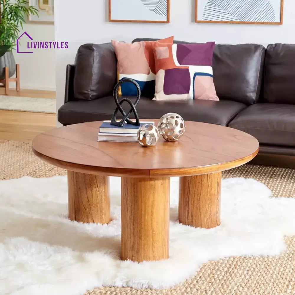 Alviana Sheesham Wood Coffee Table for Living Room