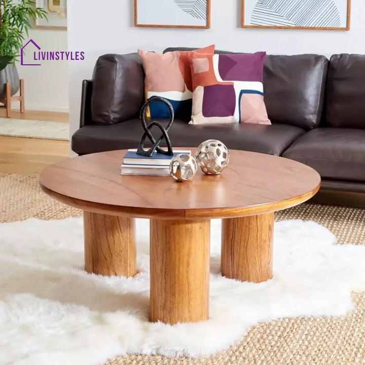 Alviana Sheesham Wood Coffee Table for Living Room