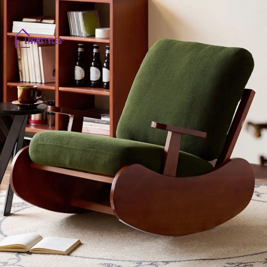 Amaris Solid Wood Rocking Chair for Living Room