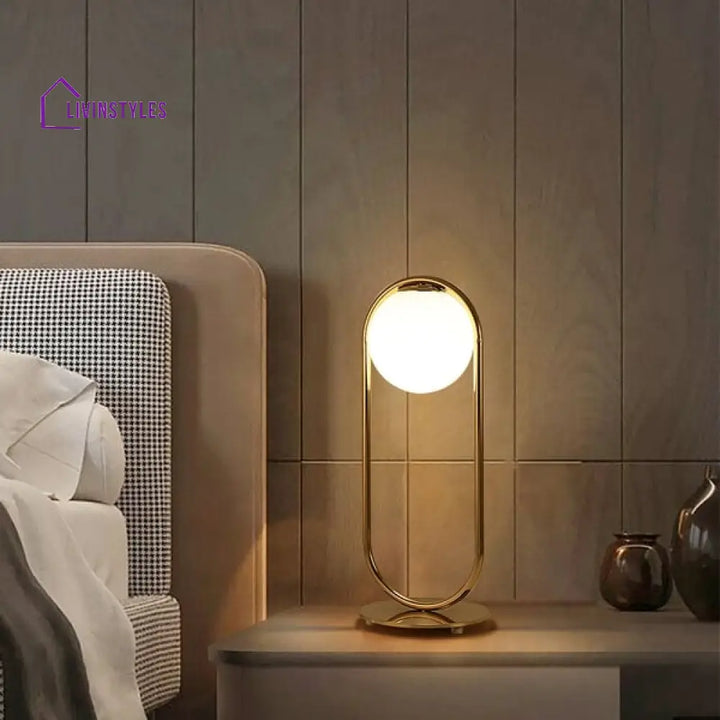 Amber Table Lamp For Living Room