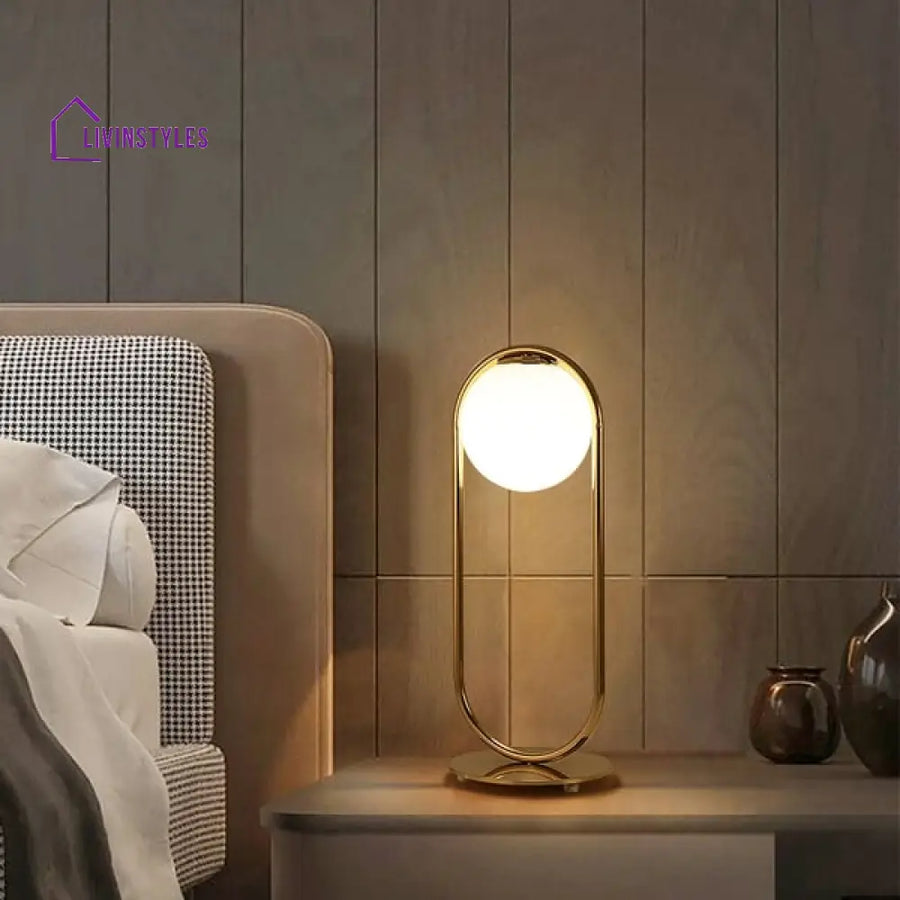 Amber Table Lamp For Living Room