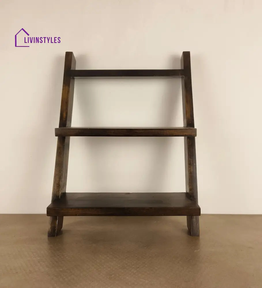 Amelia Wooden Shelf 2 Step Ladder Kitchen