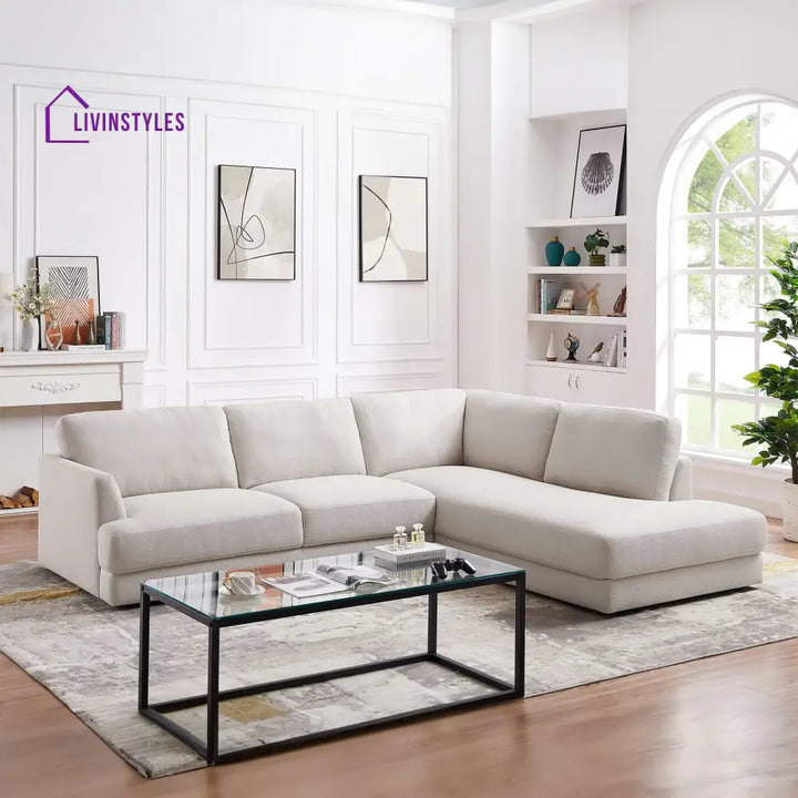 Amita L Shaped Sofa For Living Room